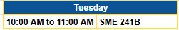 Drop in times TUES
